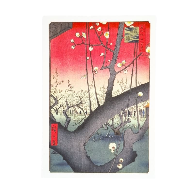 Japanskt vykort Kameido Umeyashiki