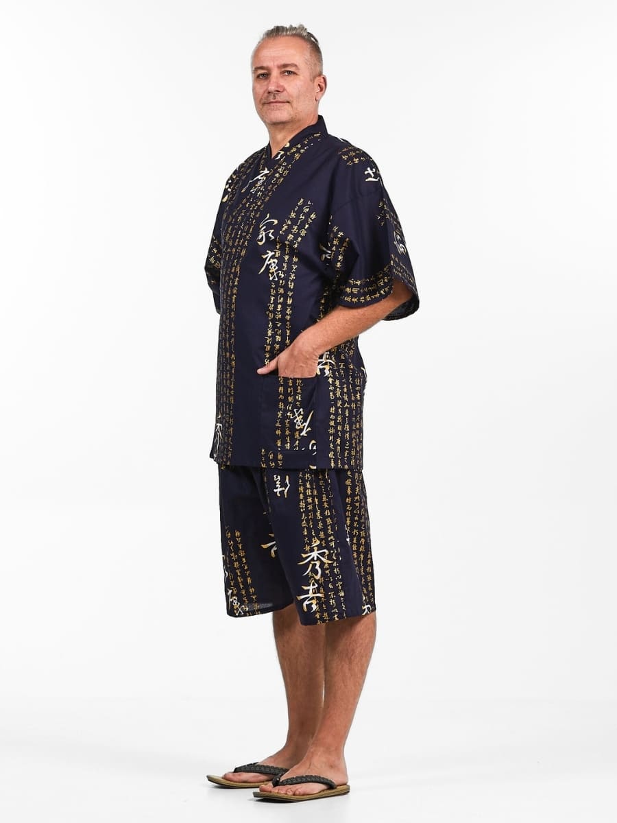 Japanska Jinbei Man Kanji