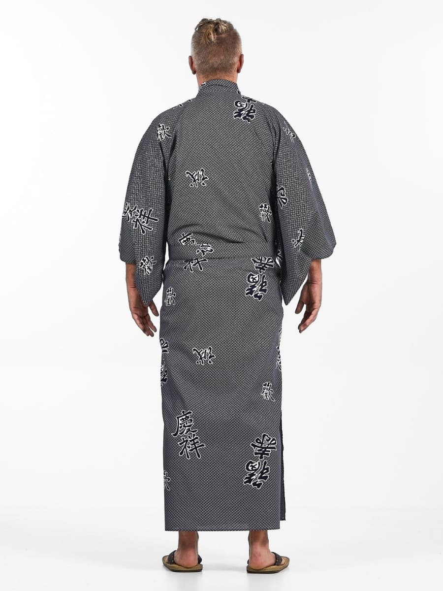 Yukata Kimono Yorokobi för män