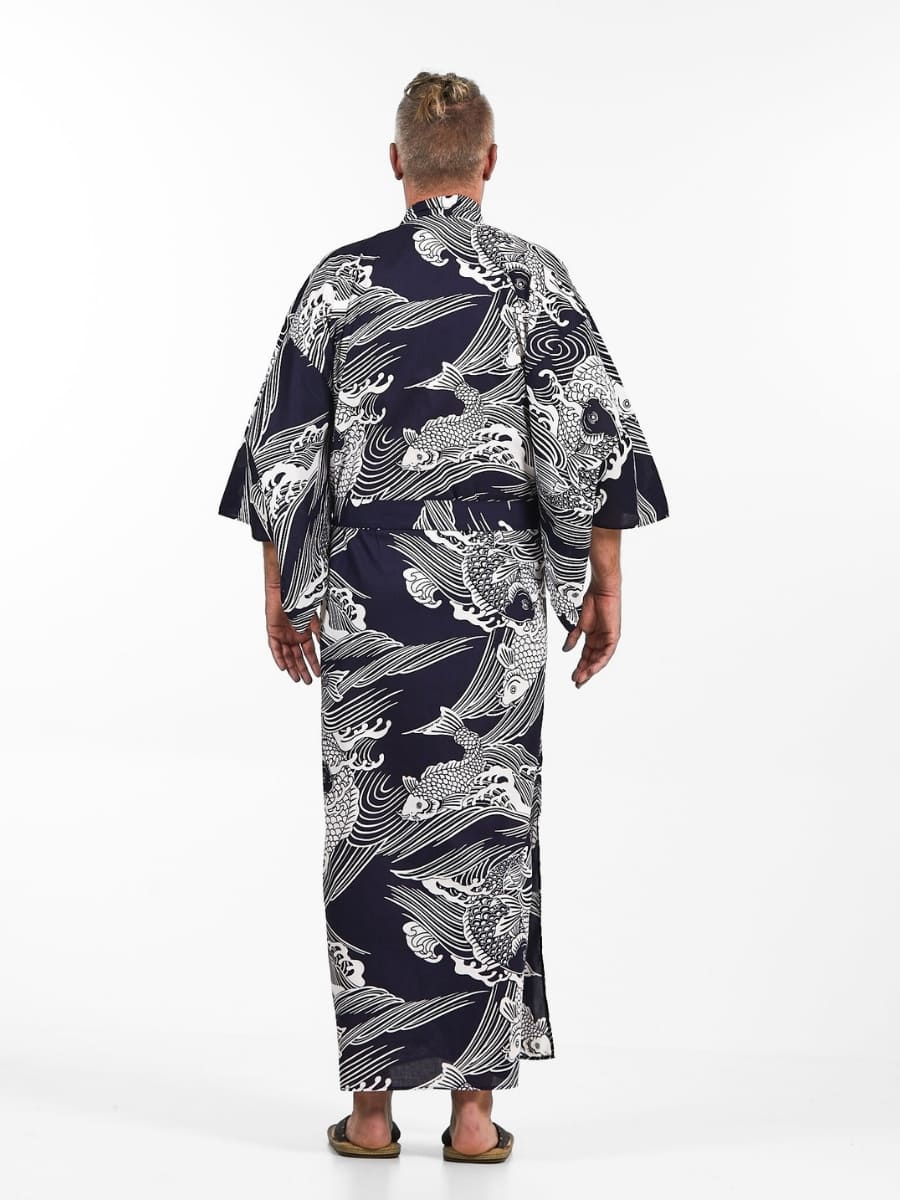 Carpe Koï Yukata Kimono för män