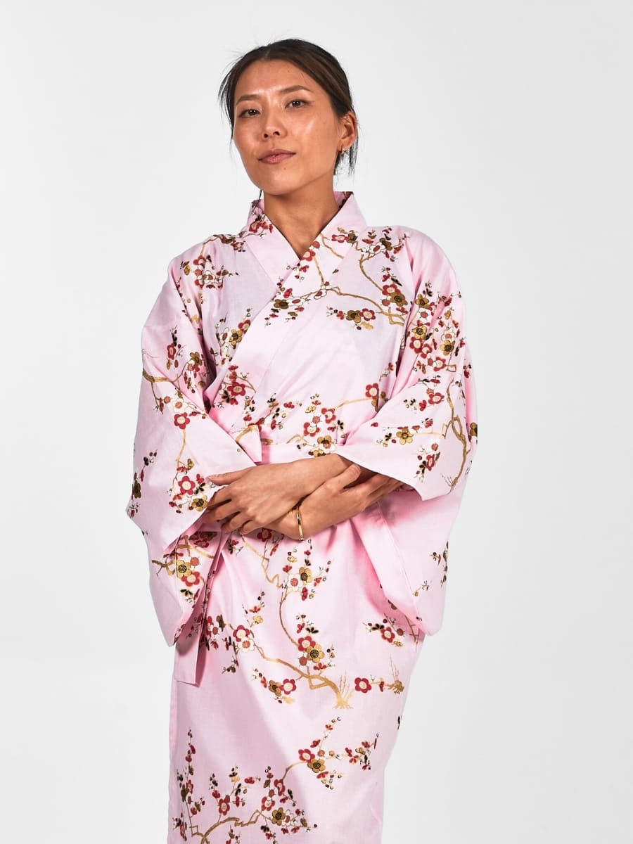 Yukata Kimono för kvinnor Ōgonbai