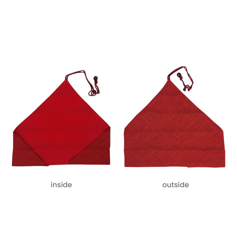 Japanskt rött fodral för ätpinnar