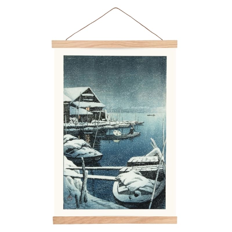 Japansk snö vid Mukojima Poster - A3