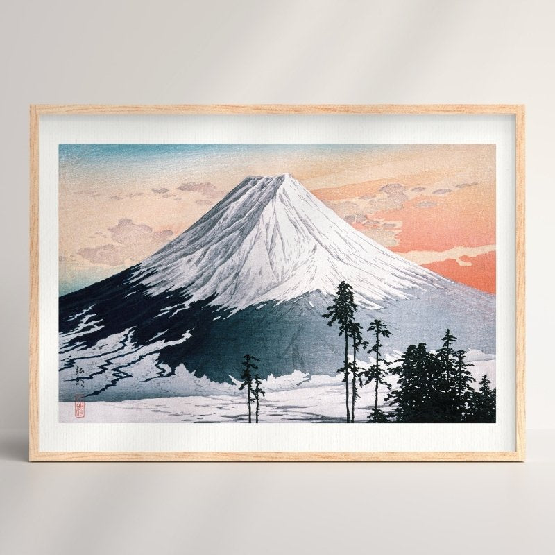 Affisch med Mount Fuji A3