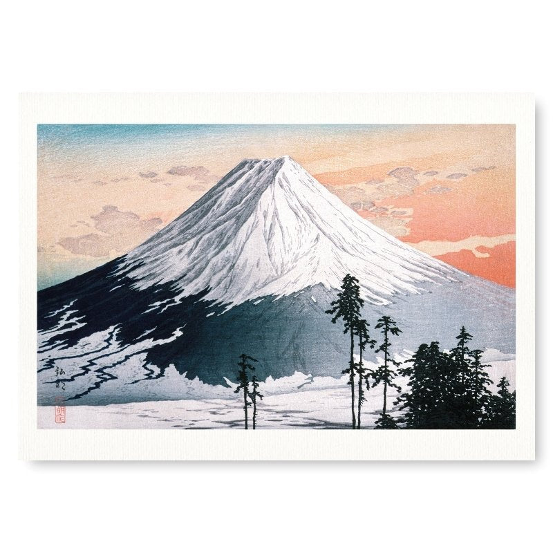 Affisch med Mount Fuji A3