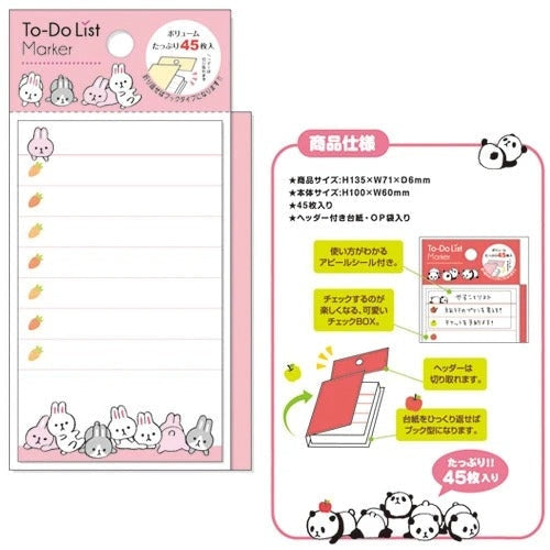 Att göra lista Kawaii Rabbit