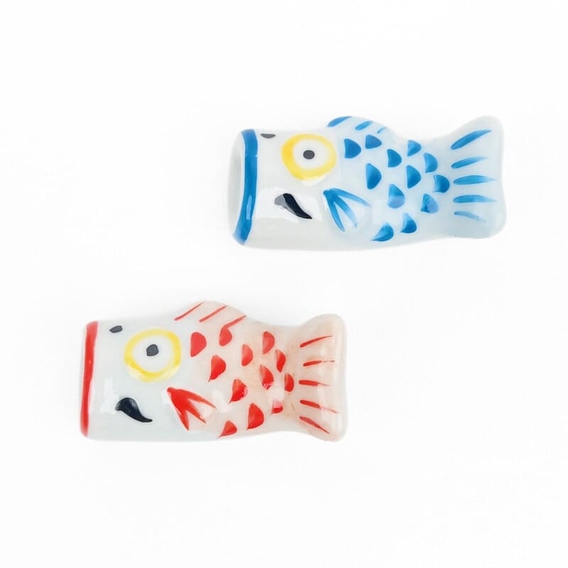 Blå Koinobori japansk ätpinnestöd