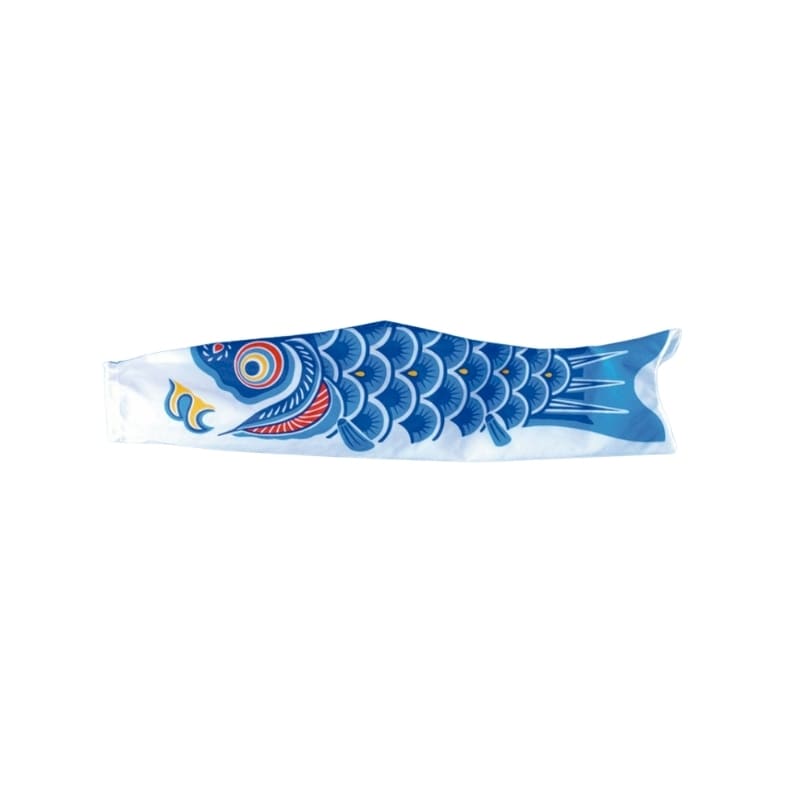 Blå traditionell japansk koinobori - 60 cm
