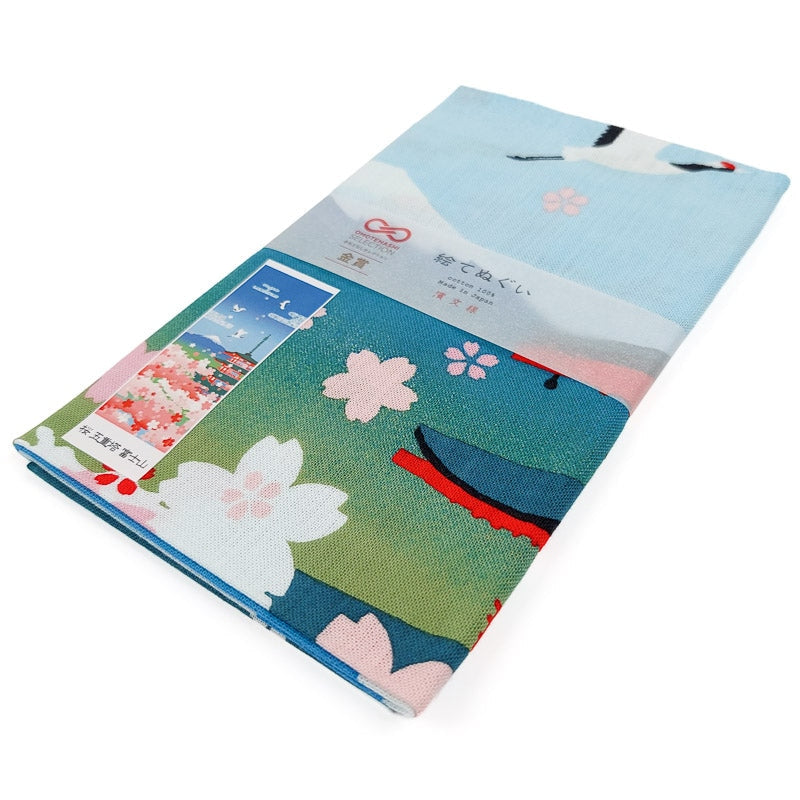 Blossom & Fuji Japanska Tenugui