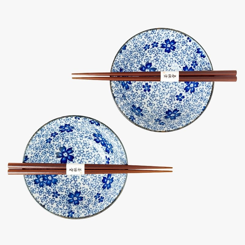 Blossom japansk skåluppsättning