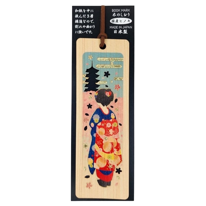 Bokmärke Japansk cypress Geisha & pagod