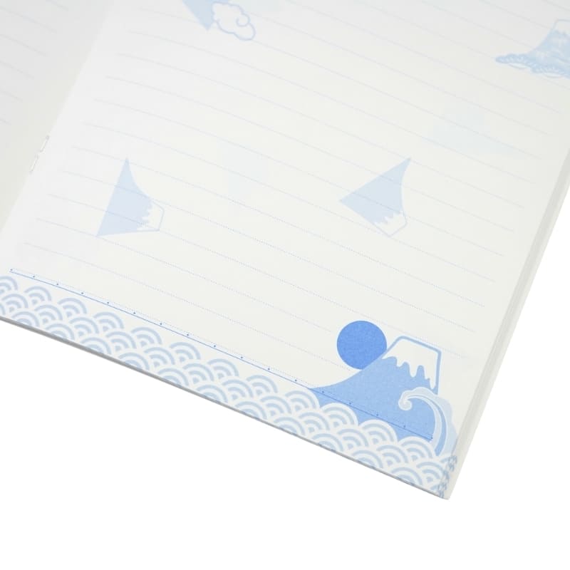 Japansk anteckningsbok Fujisan & Seigaiha