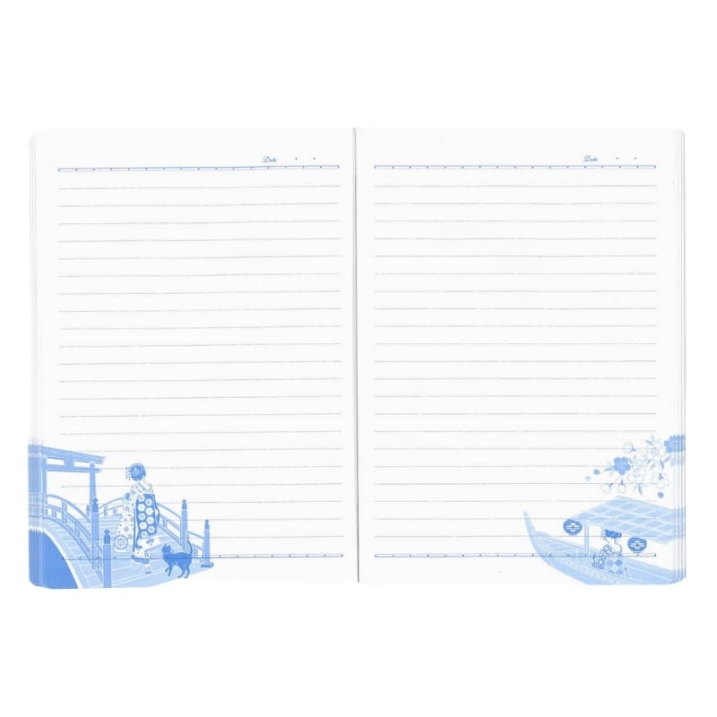 Japansk anteckningsbok Maiko & Taiko Bridge