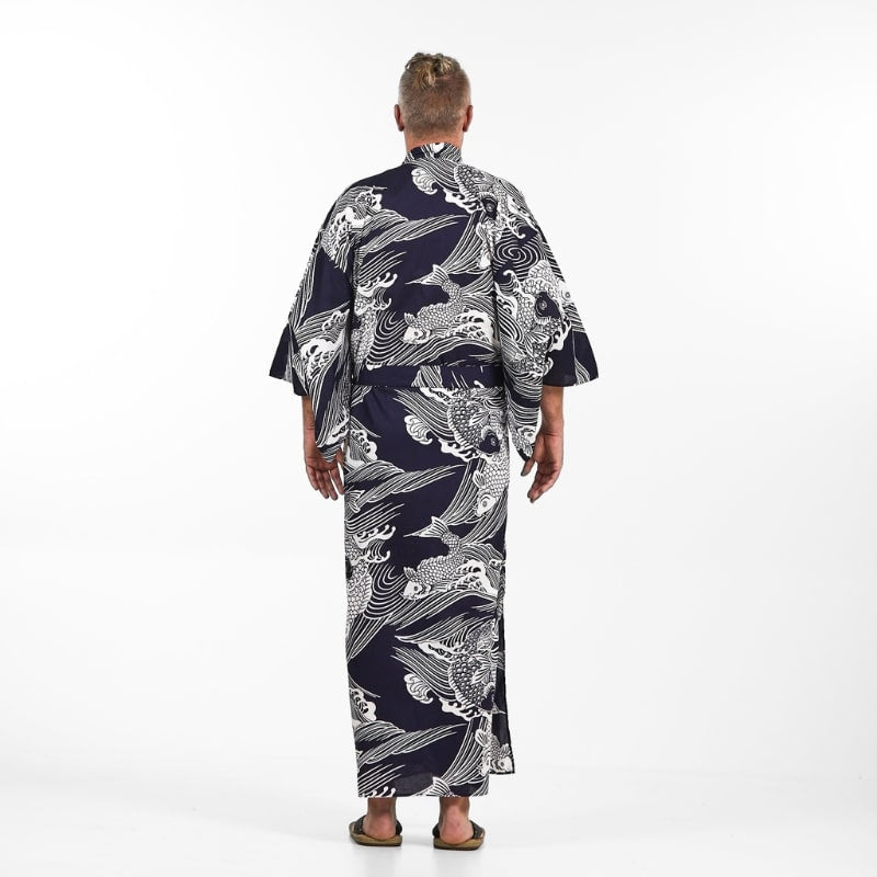Carpe Koï Yukata Kimono för män