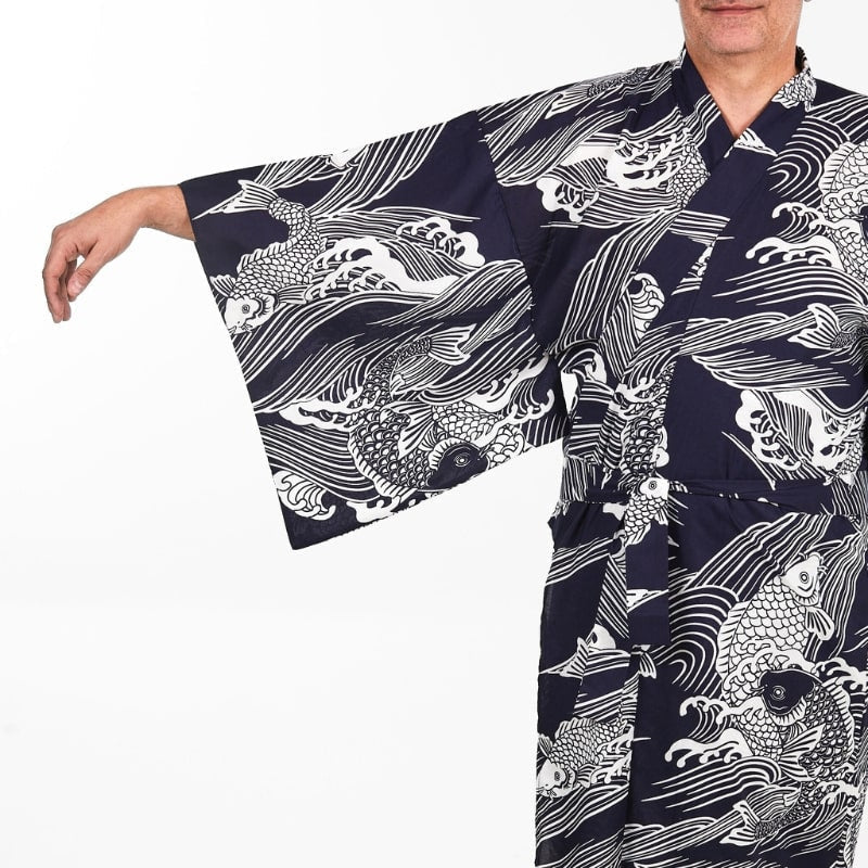 Carpe Koï Yukata Kimono för män