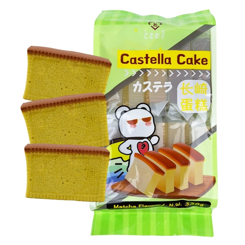 Castella Tårta Matcha Smak
