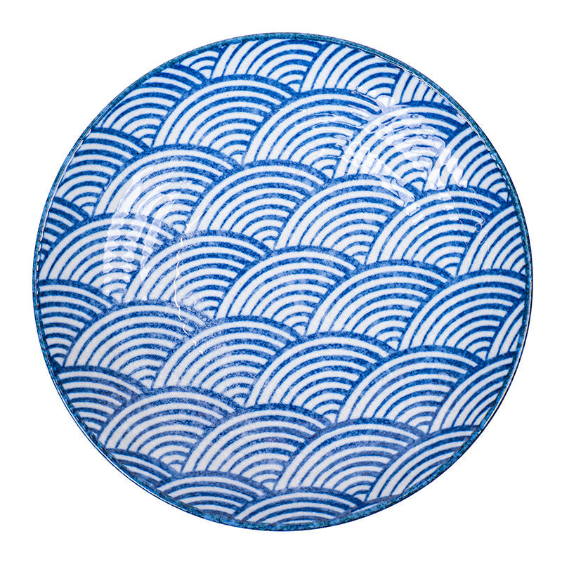 Djup Japansk Tallrik - Seigaiha