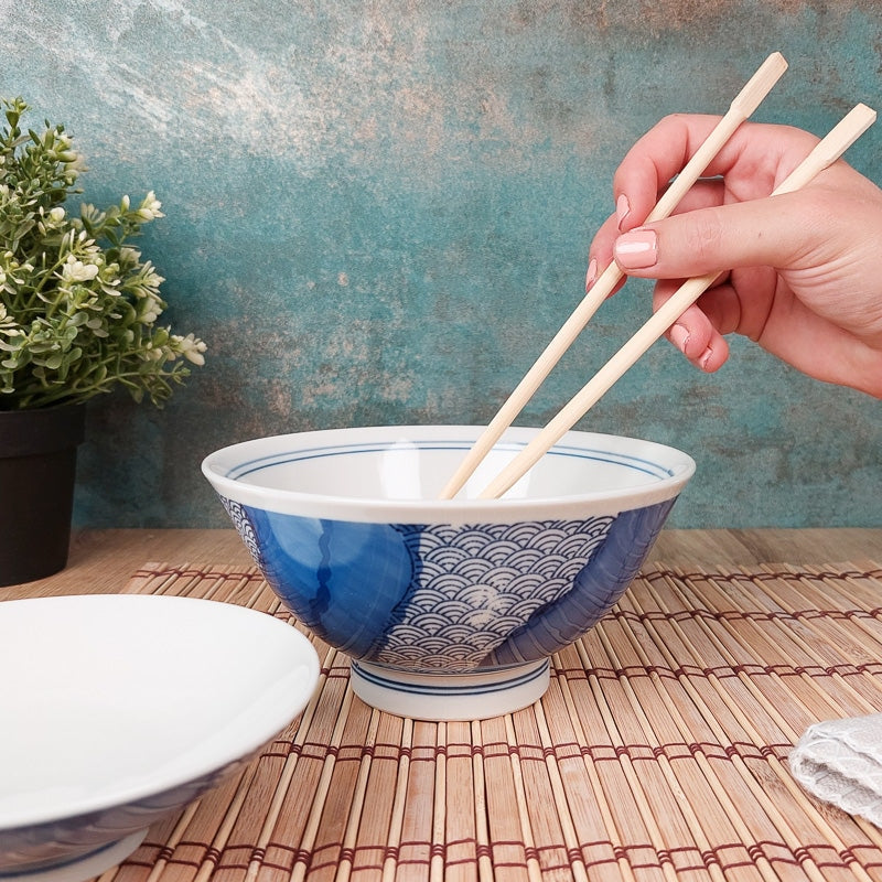 Donburi Seigaiha Japansk skål