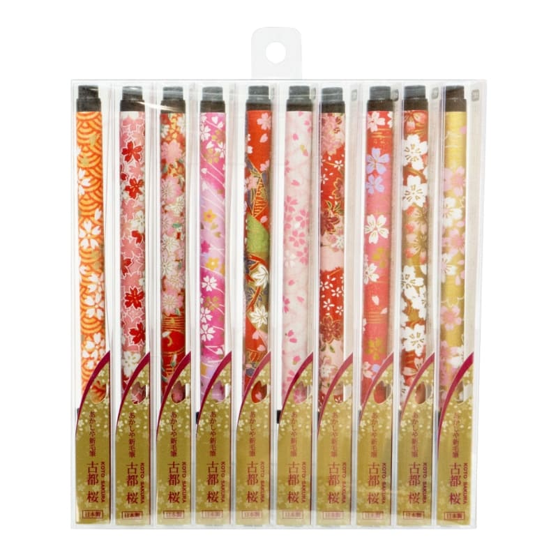 Förpackning med 10 japanska penselpennor av märket Koto Sakura