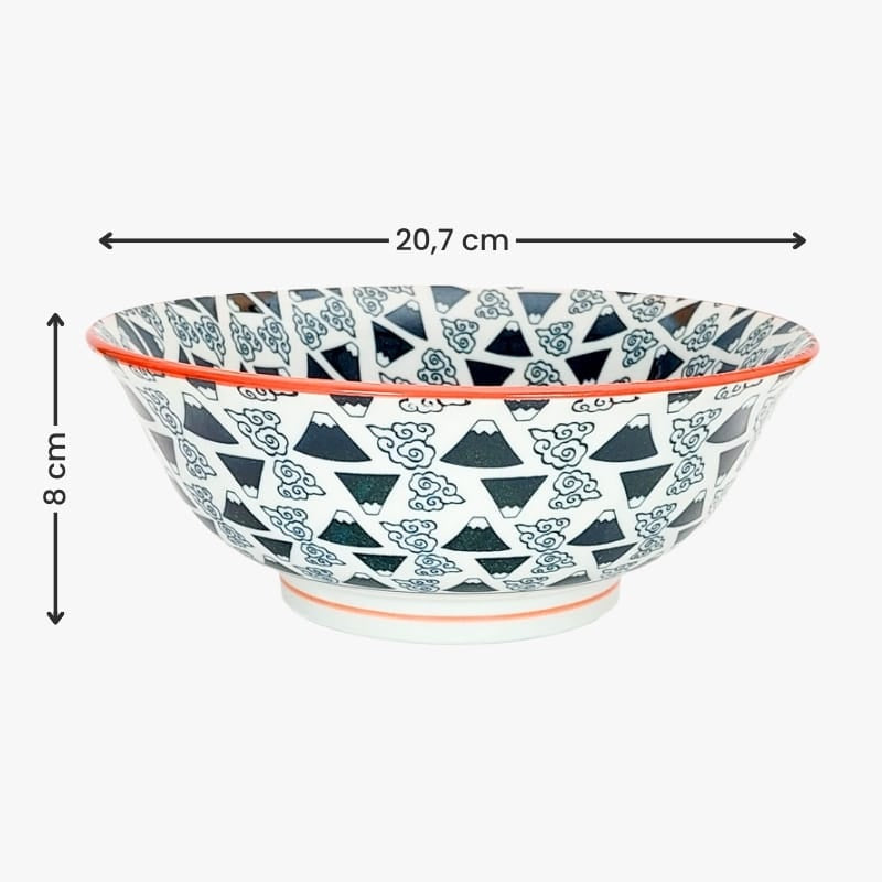 Fujisan japansk Ramen skål