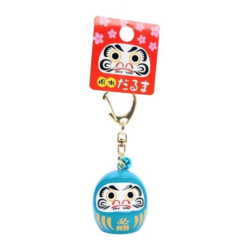 Grand Daruma nyckelring valfri färg Blå