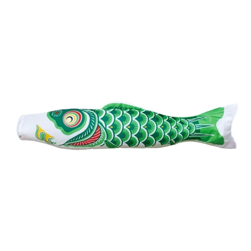 Grön traditionell japansk koinobori - 100 cm
