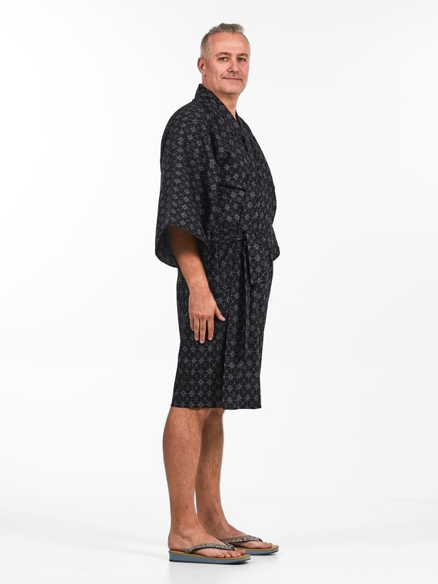 Happi Hishigata Kimono för män En storlek