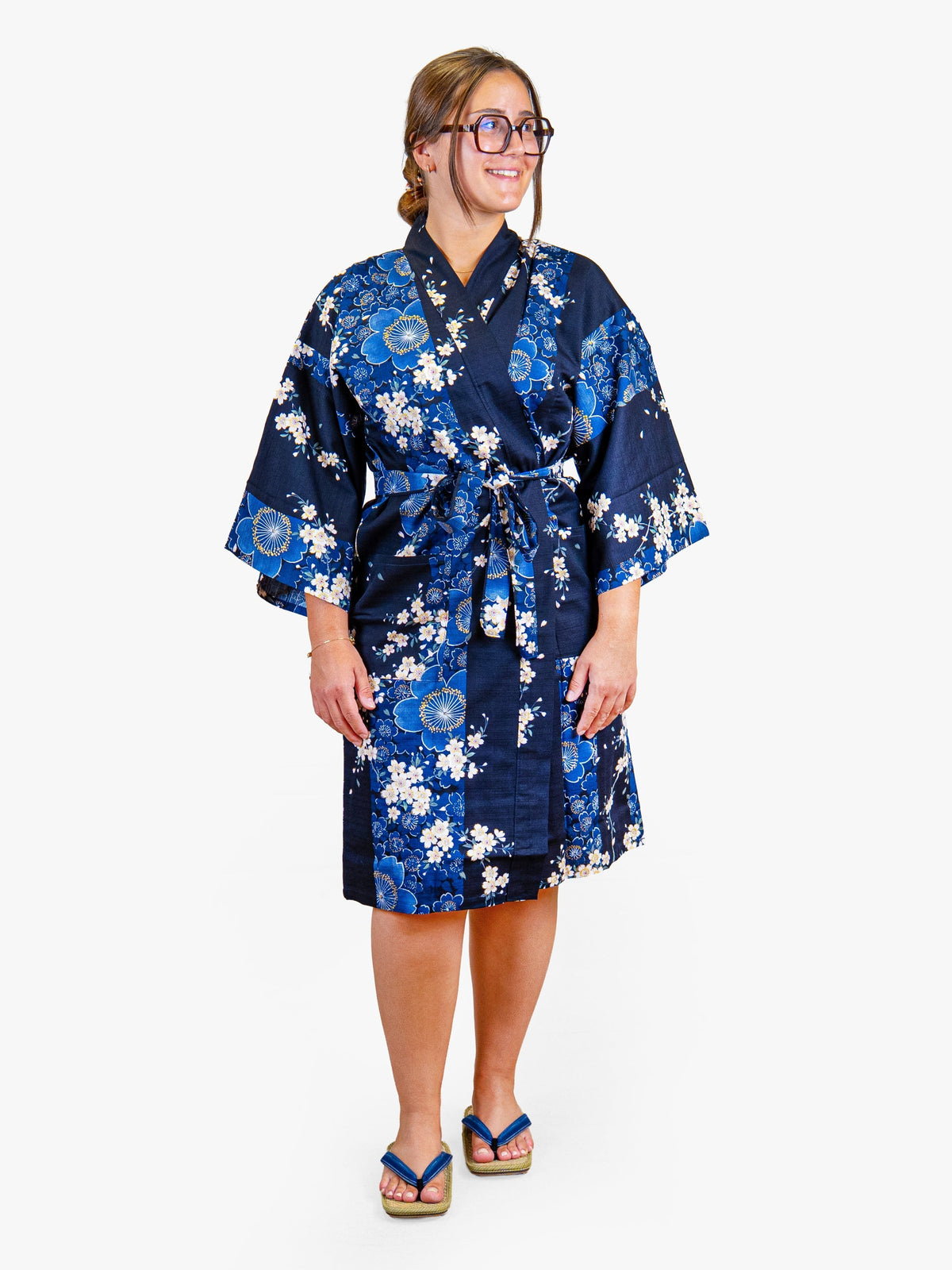 Happi-kimono Dam – Blå Sakura