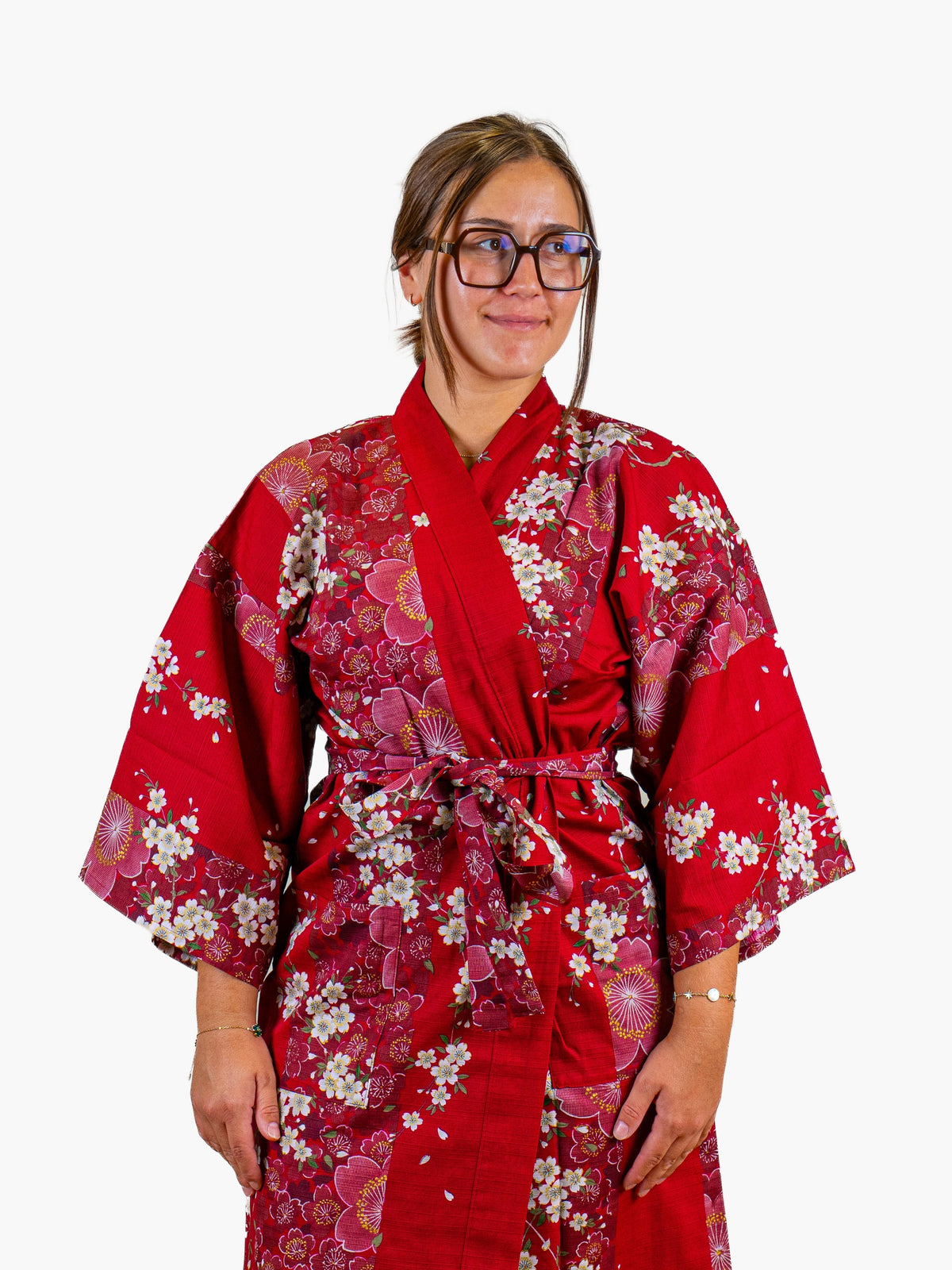 Happi-kimono Dam – Röd Sakura