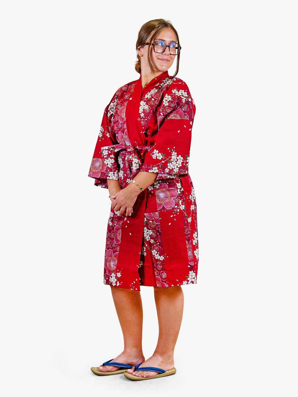 Happi-kimono Dam – Röd Sakura