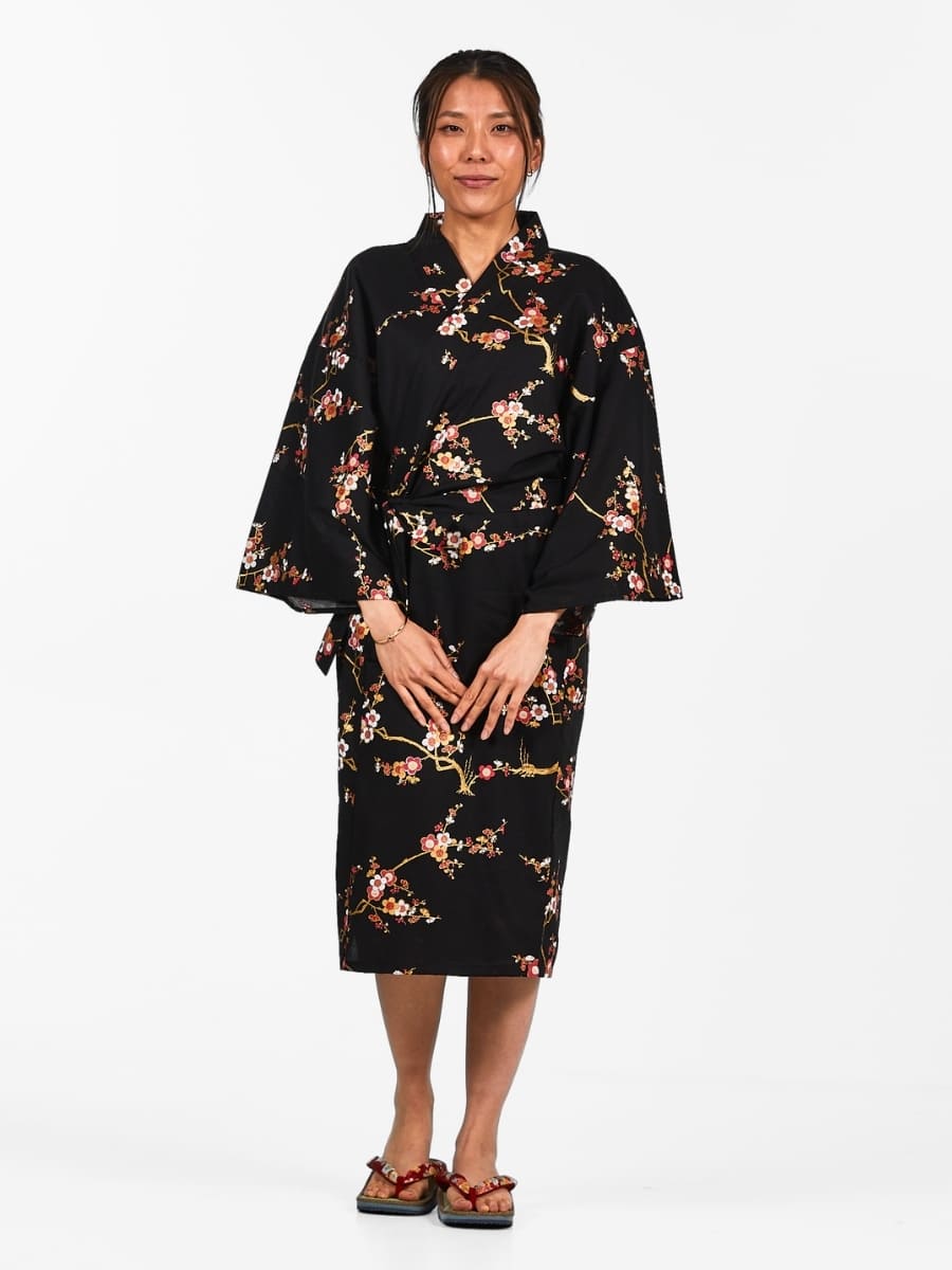 Happi Kimono för kvinnor Ōgonbai En storlek