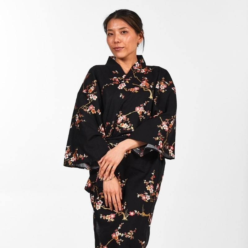 Happi Kimono för kvinnor Ōgonbai En storlek