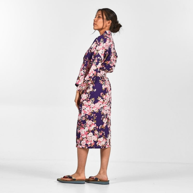 Happi Kimono Sakura Flower för kvinnor En storlek