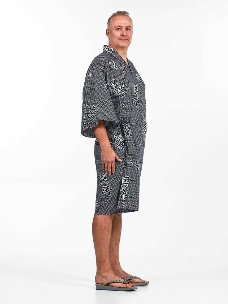 Happi Kimono Yorokobi för män En storlek