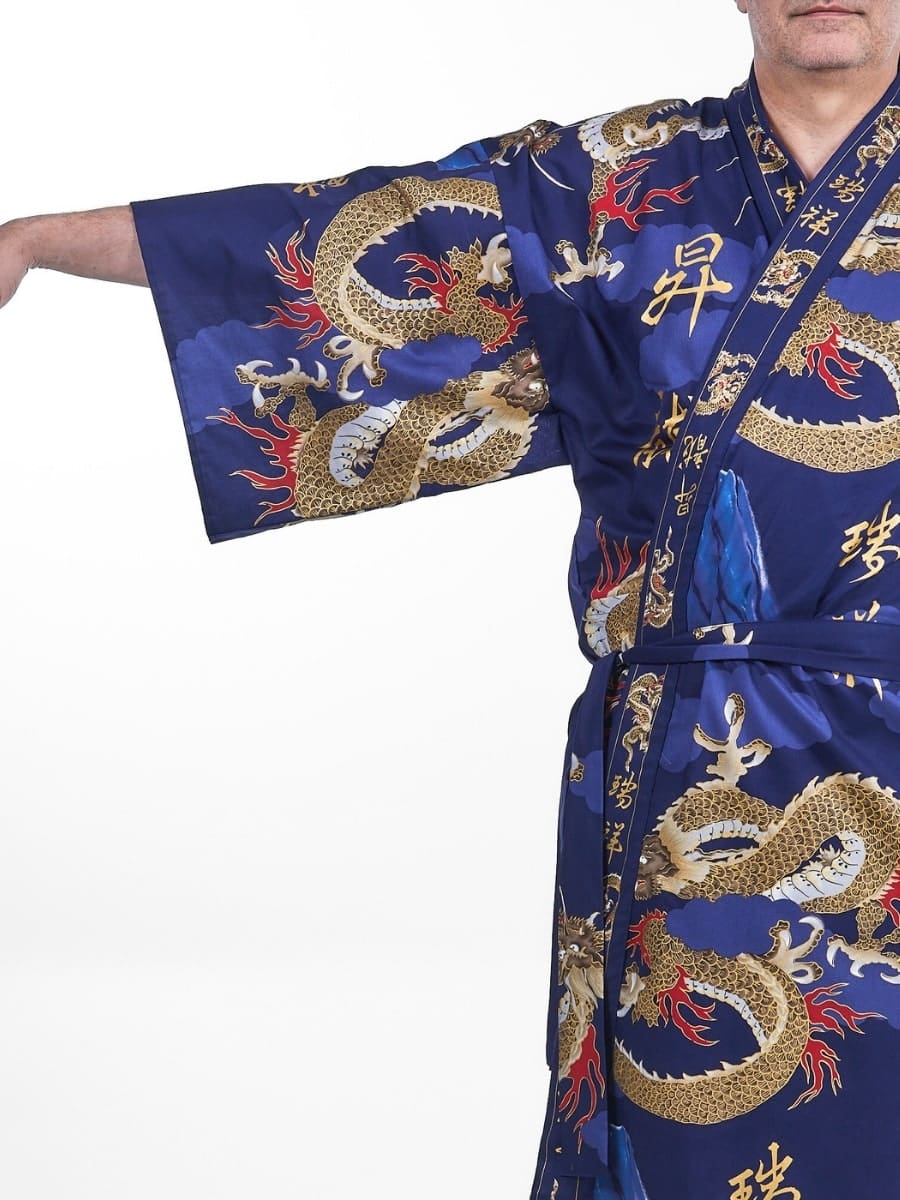 Happi Man Dragon Kimono En storlek