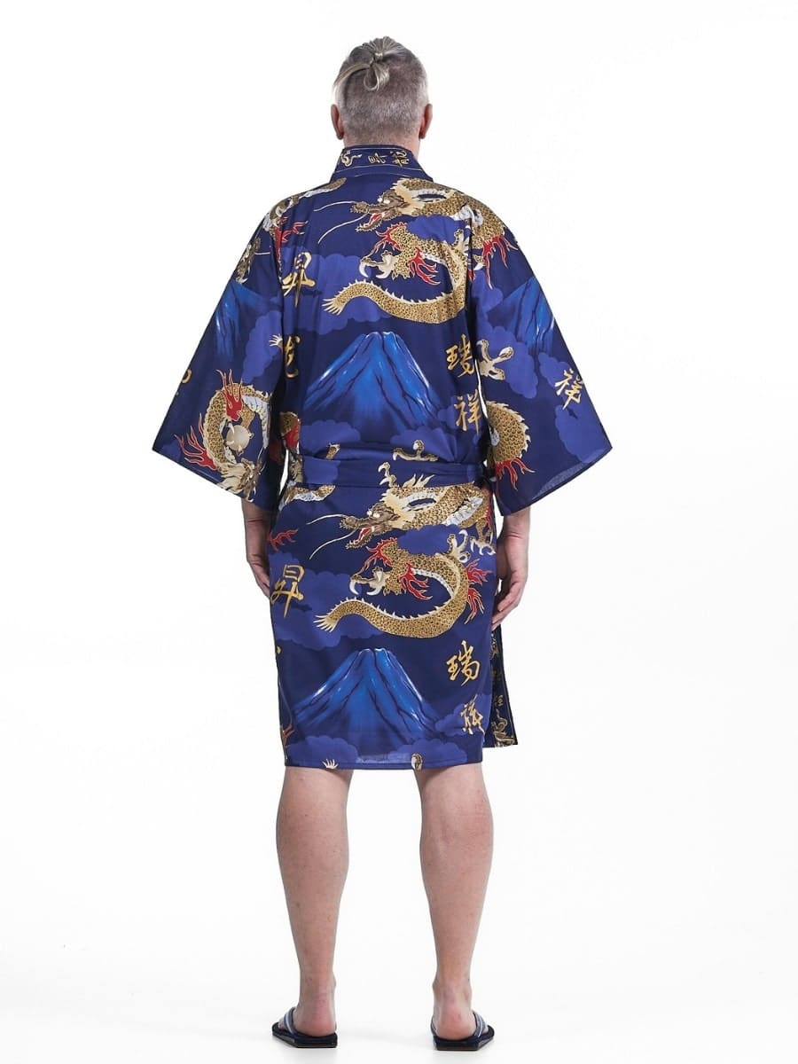 Happi Man Dragon Kimono En storlek
