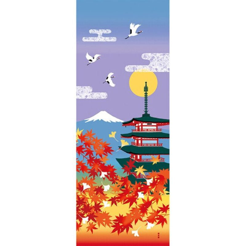 Höst Japansk Tenugui