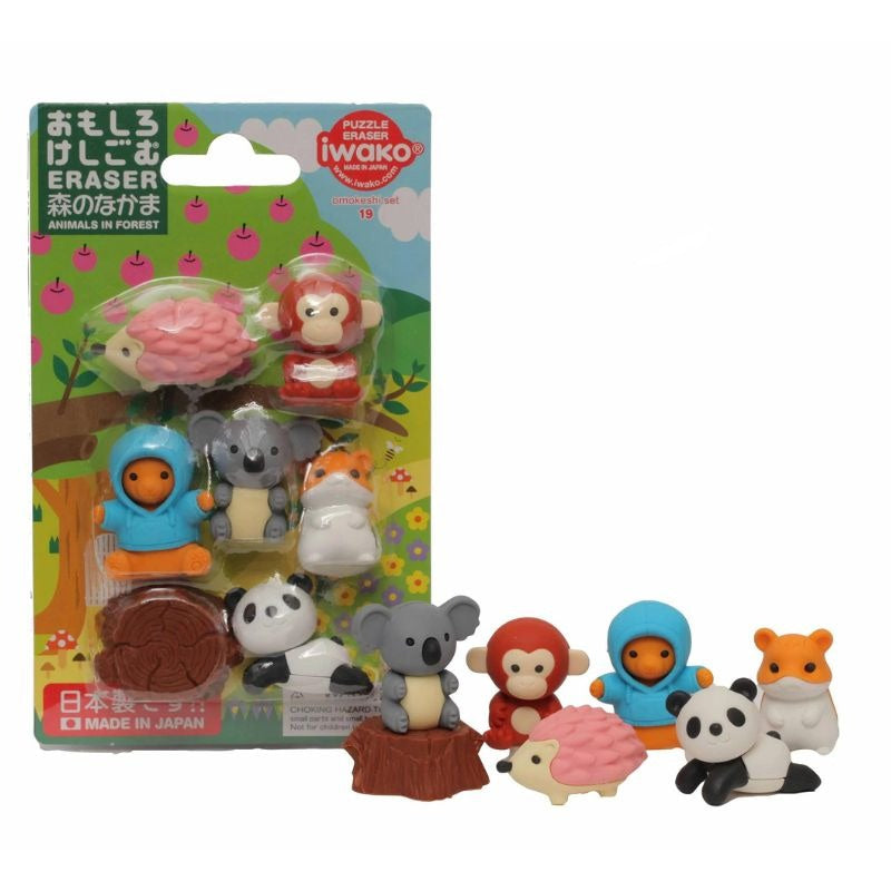 Iwako Japanskt suddgummi Djur