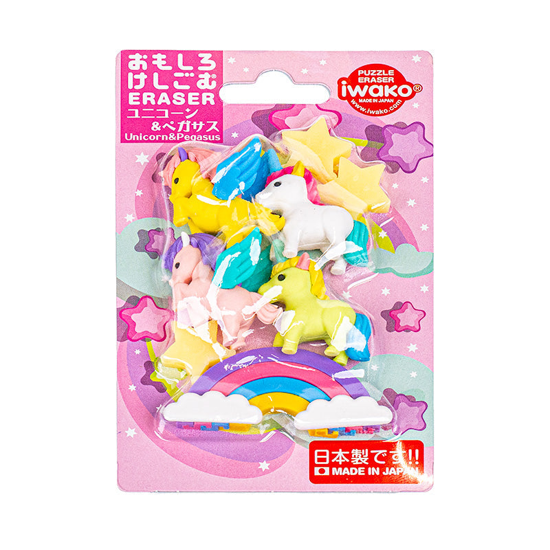Iwako Japanskt Suddgummi - Enhörning & Pegasus