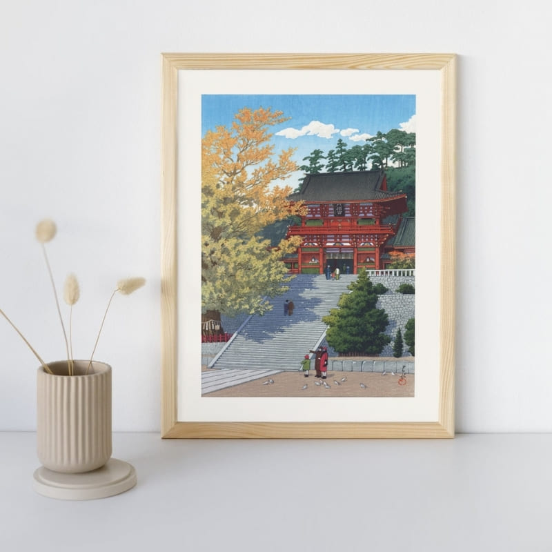 Japansk affisch - Kamakura Sanctuary A3