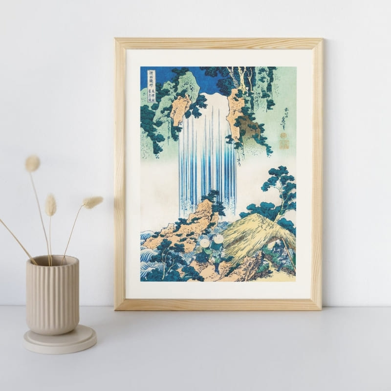 Japansk affisch - Yoro vattenfall A3