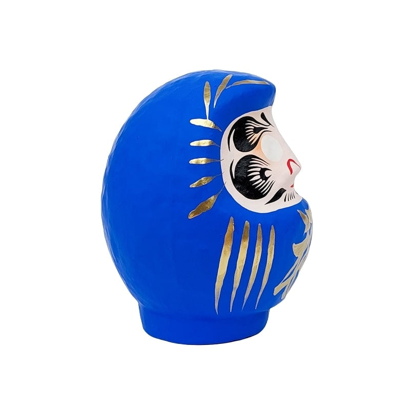 Japansk blå Daruma 9 till 15 cm