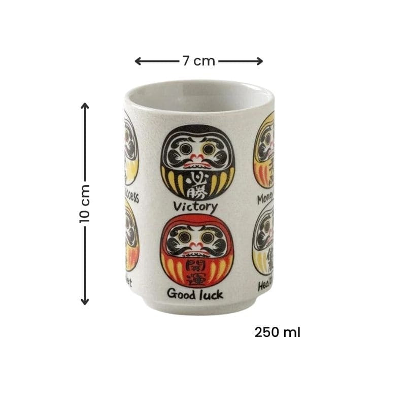 Japansk Daruma mugg