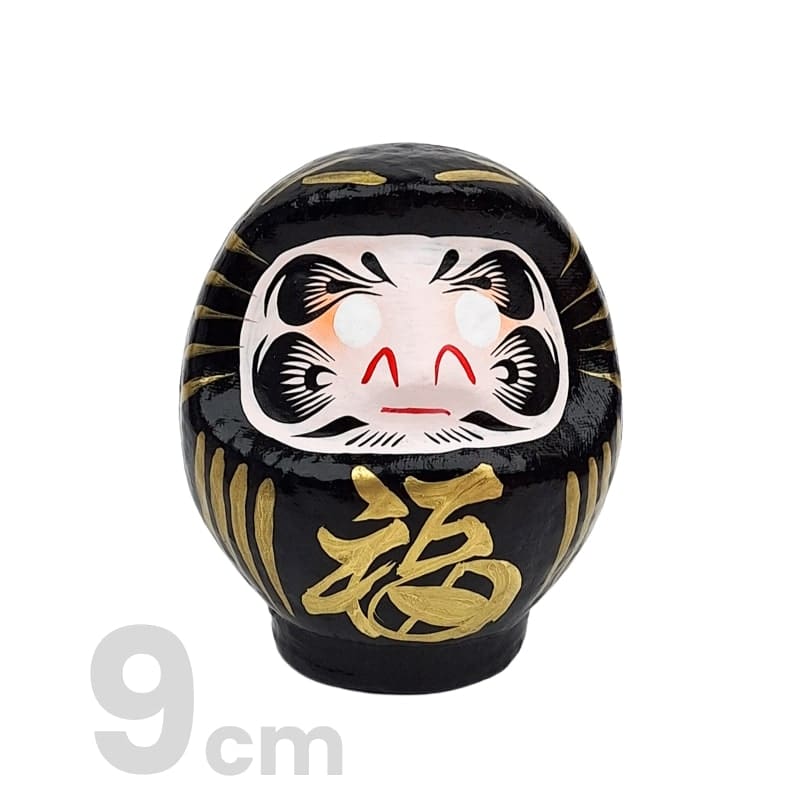 Japansk Daruma Svart 9 till 15 cm 9 cm