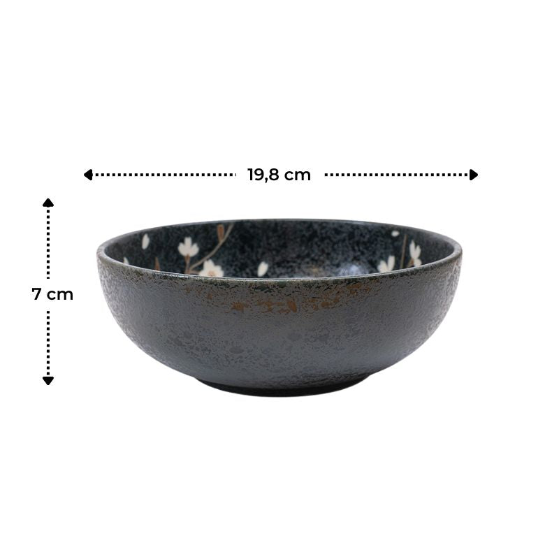 Japansk Donburi Skål - Kuro Sakura