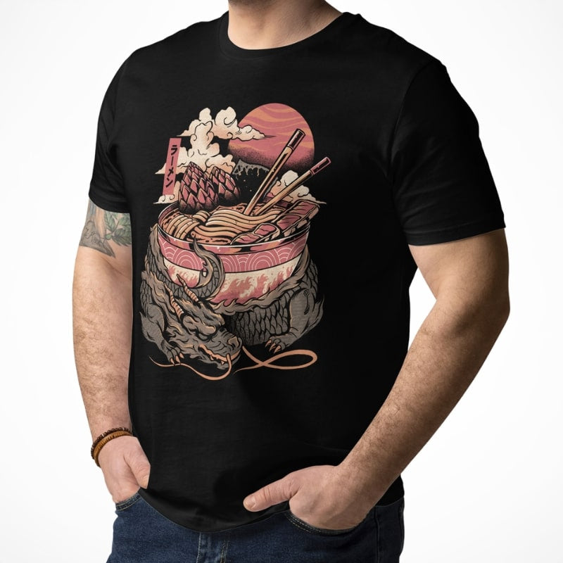Japansk drake Ramen T shirt