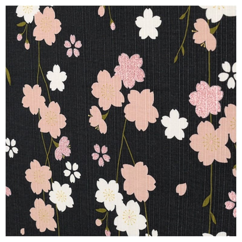 Japansk Furoshiki Sakura by Night 90x90 cm