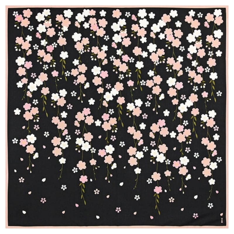 Japansk Furoshiki Sakura by Night 90x90 cm