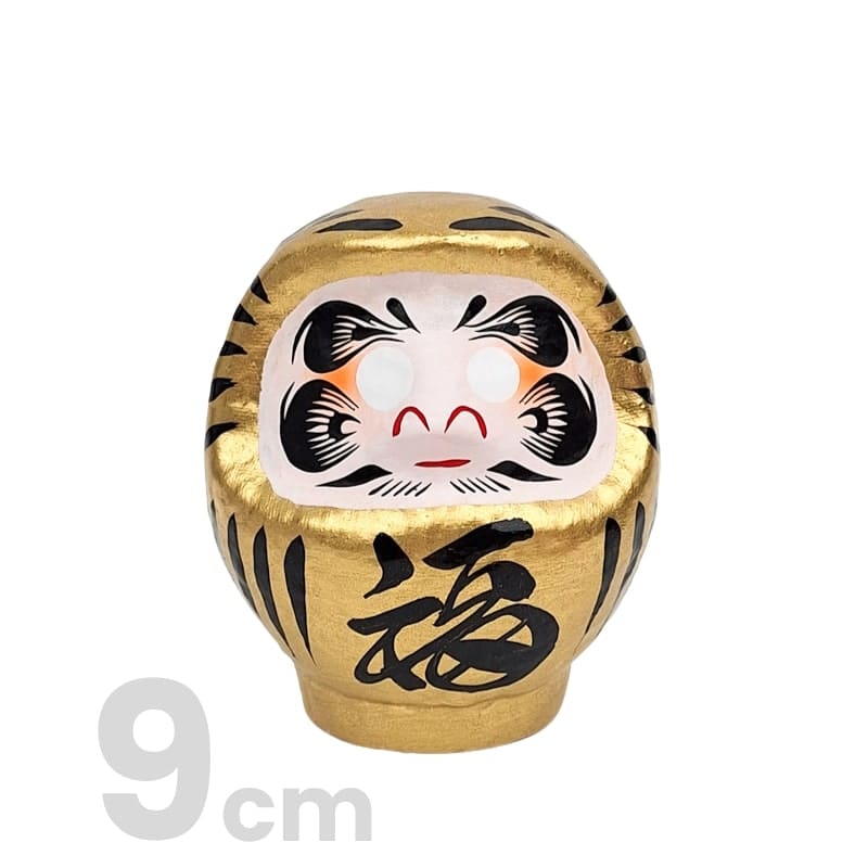 Japansk Golden Daruma 9 till 15 cm 9 cm