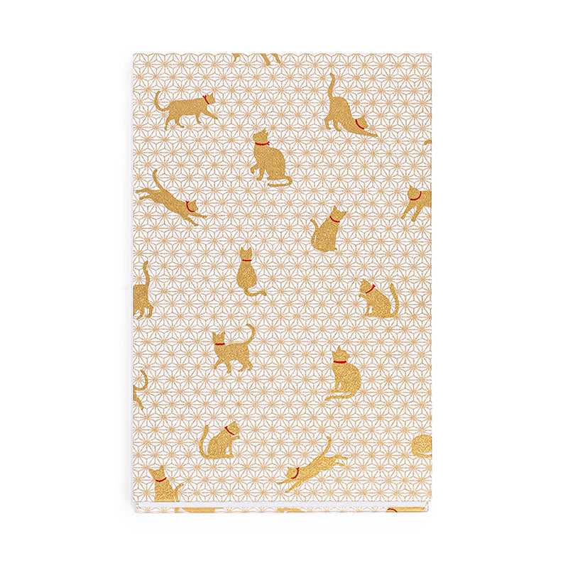 Japansk Goshuin Bok Mino Washi - Asanoha Katt